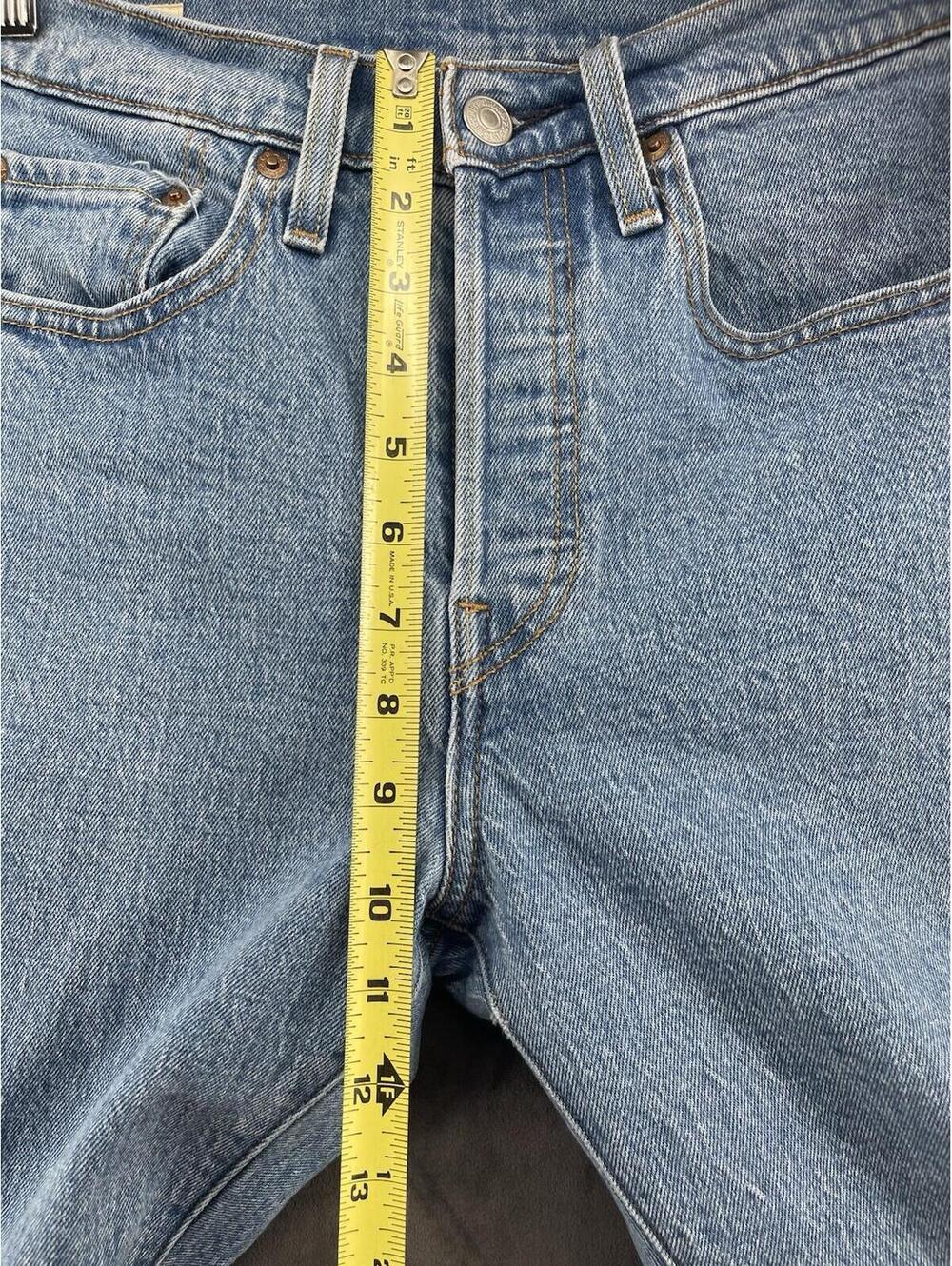 Levi’s Premium 501 Skinny Jeans Womens W26 L30 Light Wash Stretch Denim - Picture 9 of 11